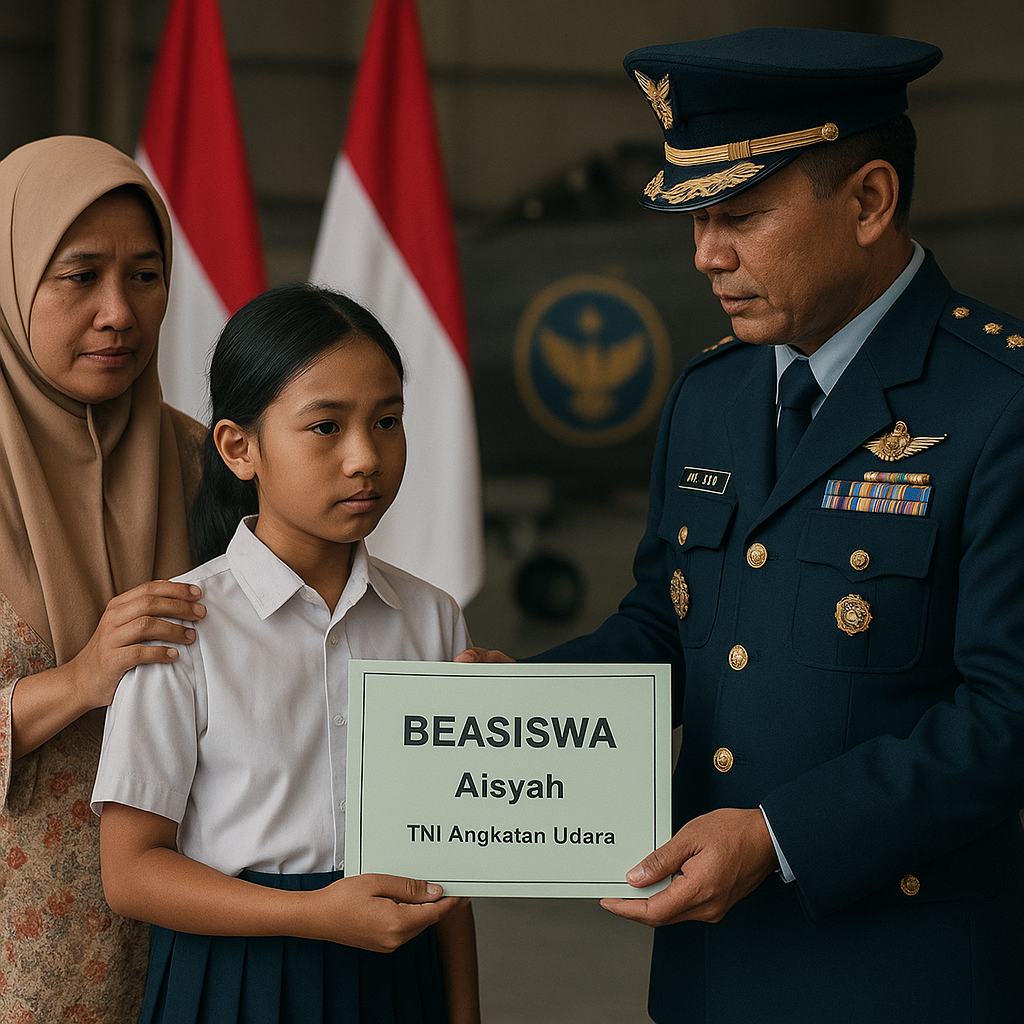Pesan Terakhir Prajurit Gugur di Perbatasan: Sang Anak Kini Dapat Beasiswa Penuh TNI AU