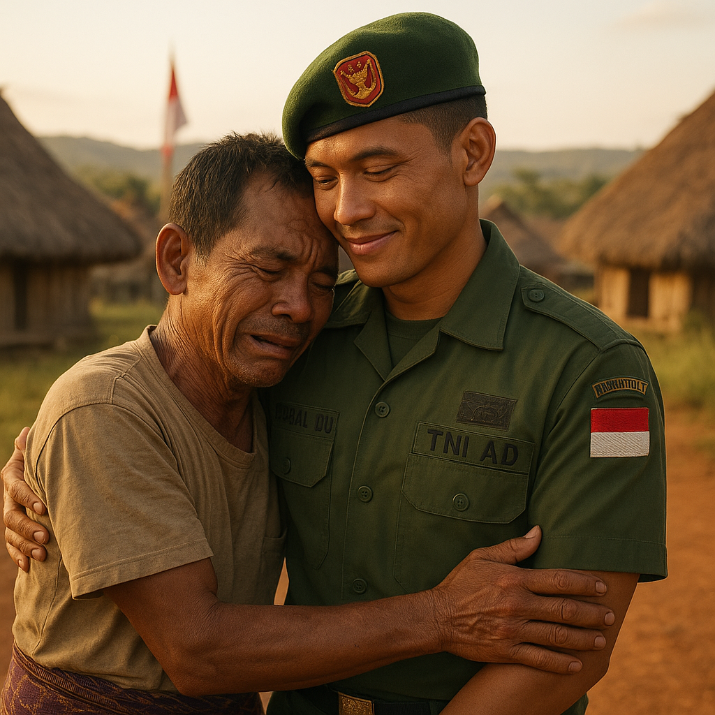 Ayah Bangga, Anaknya Jadi Prajurit TNI AD Pertama di Desa Terpencil Sumba