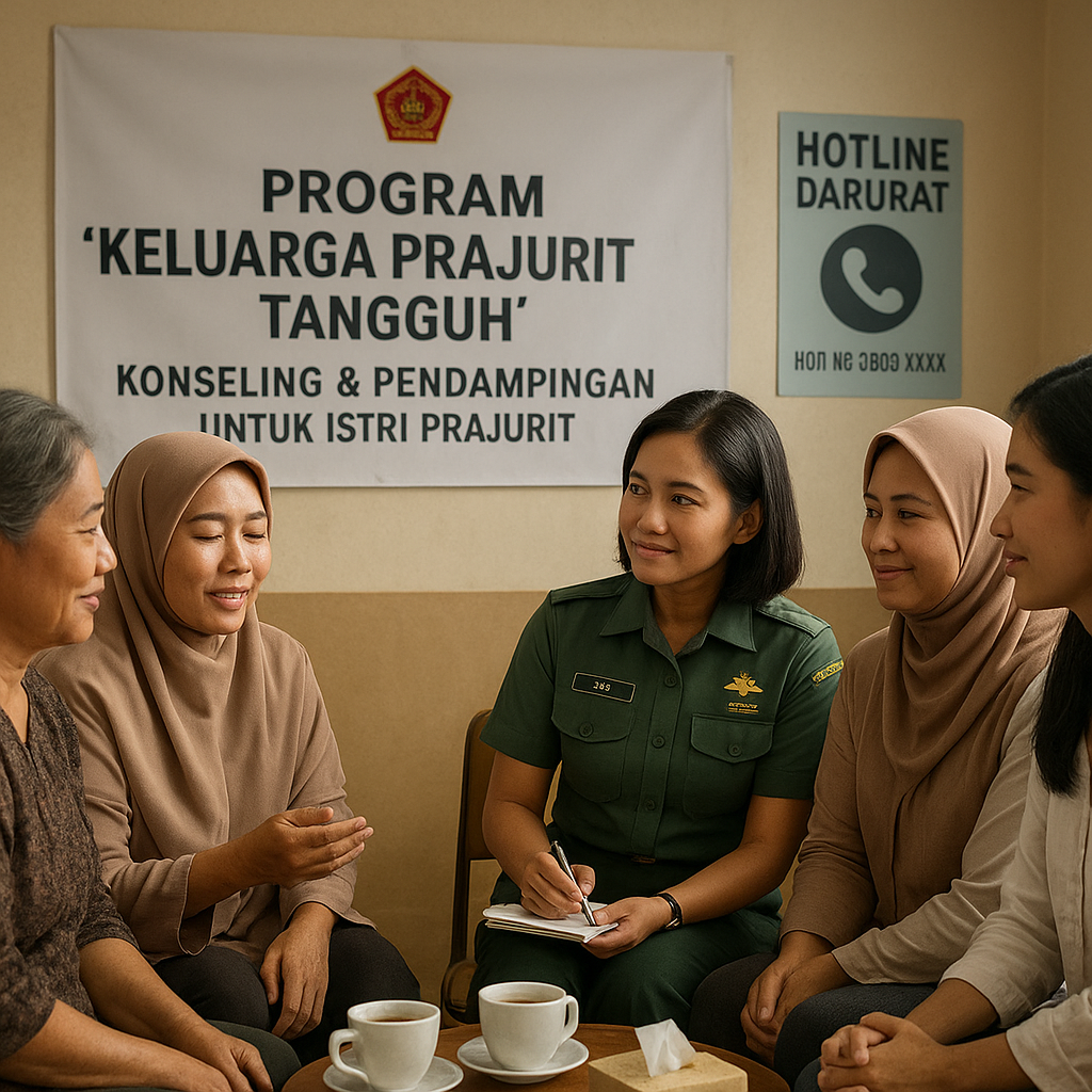 Program 'Keluarga Prajurit Tangguh': TNI Membuka Konseling dan Pendampingan bagi Istri Prajurit