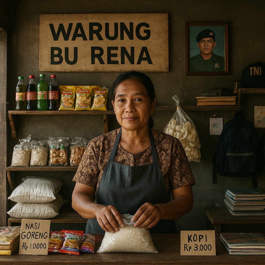 Keteguhan Ibu Prajurit TNI: Menjaga Warung Sederhana untuk Menopang Keluarga saat Suami Bertugas