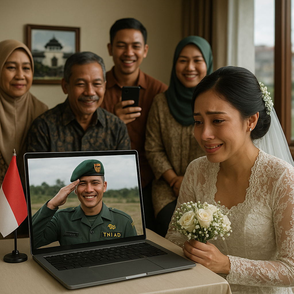 Pasangan Prajurit TNI AD di Bandung Menjalani Pernikahan dengan Jarak, Tetap Kompak melalui Teknologi