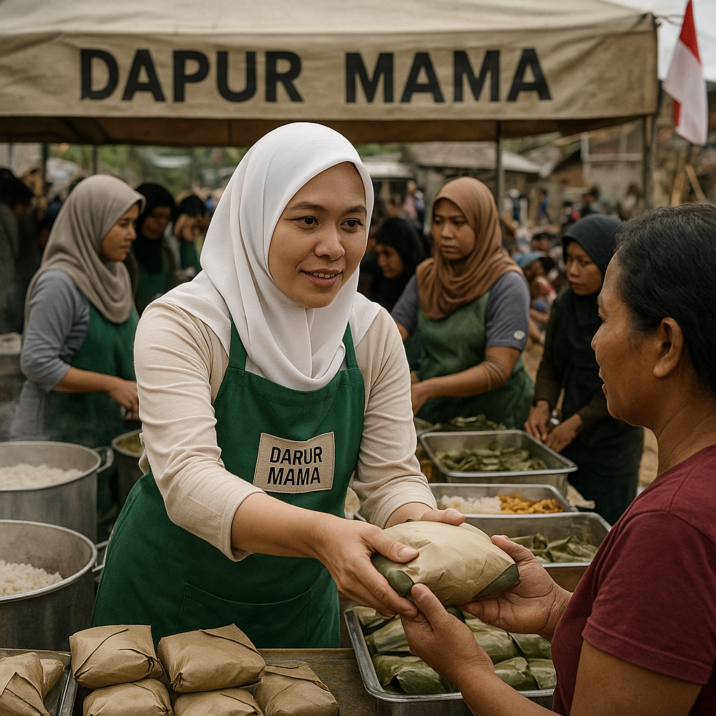 Istri Prajurit di Jayapura Bentuk Tim Relawan 'Dapur Mama', Masak Ribuan Porsi untuk Warga Terdampak Banjir