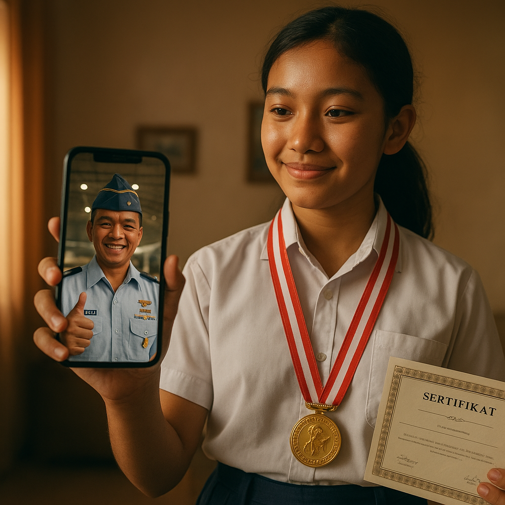 Anak Prajurit TNI AU di Lanud Adisutjipto Sabet Medali Emas Olimpiade Sains Nasional, Ini Kisah di Baliknya