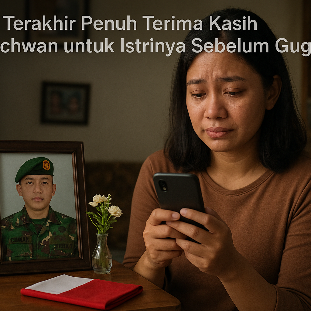 Pesan Terakhir Penuh Terima Kasih Sertu Ichwan untuk Istrinya Sebelum Gugur