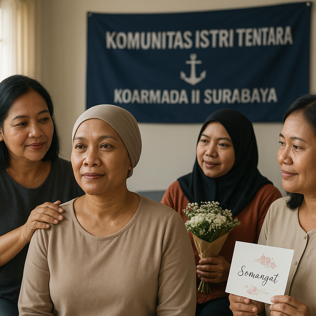 Istri Prajurit TNI AL di Surabaya Bangkit dari Kanker Berkat Dukungan Komunitas Istri Tentara