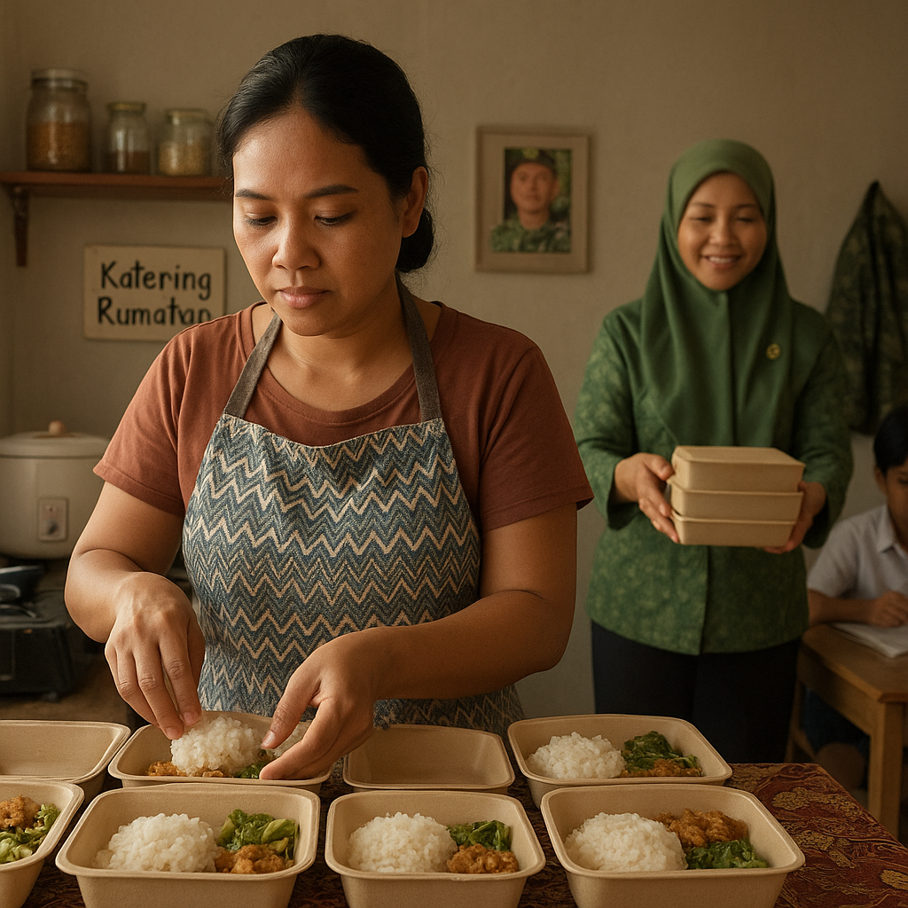 Kisah Istri Prajurit yang Bangun Usaha Katering Demi Biaya Pendidikan Anak