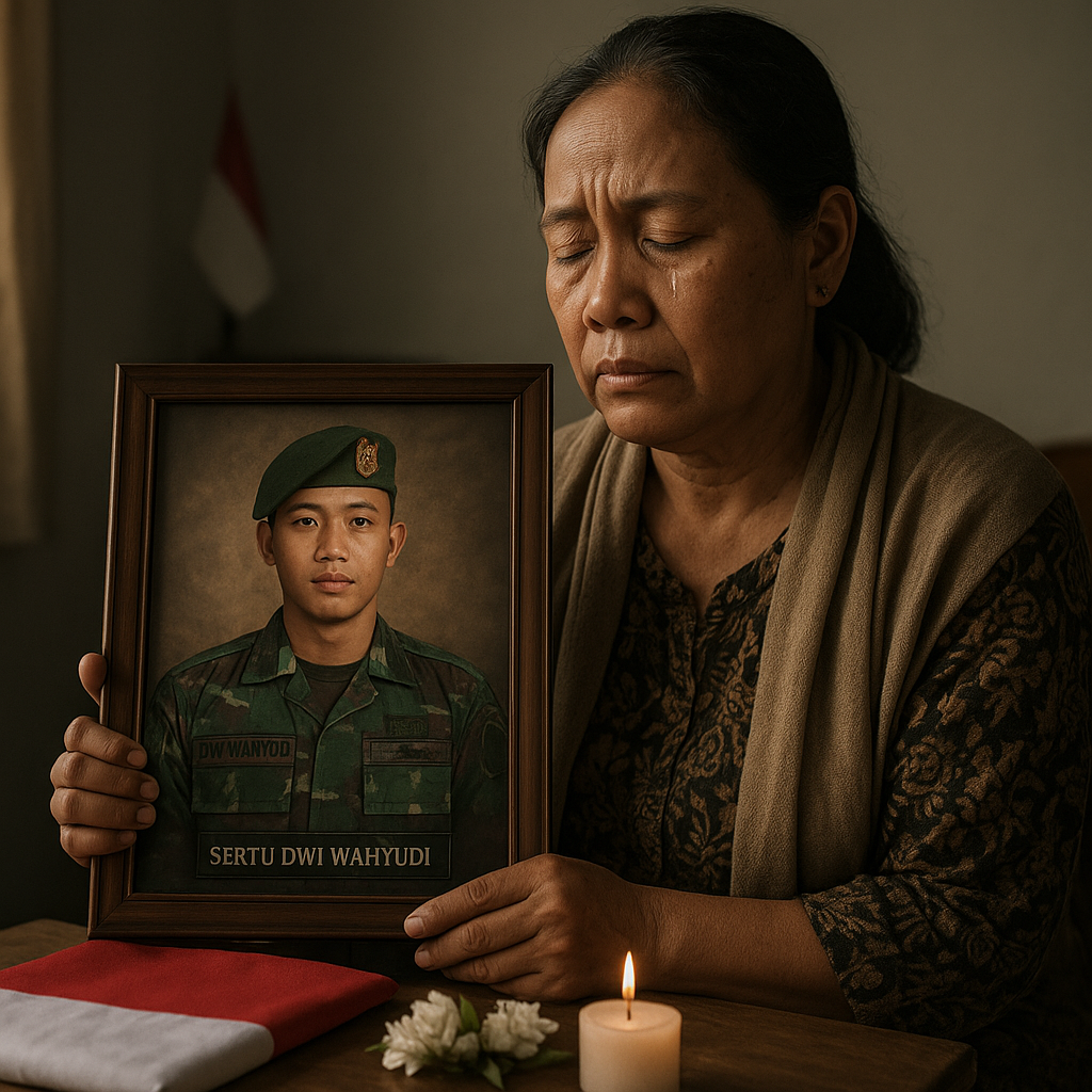 Ibu Sertu Dwi Wahyudi, Prajurit Korban Kanibalisme, Berharap Putranya Tetap Menjadi Pahlawan di Mata Negara
