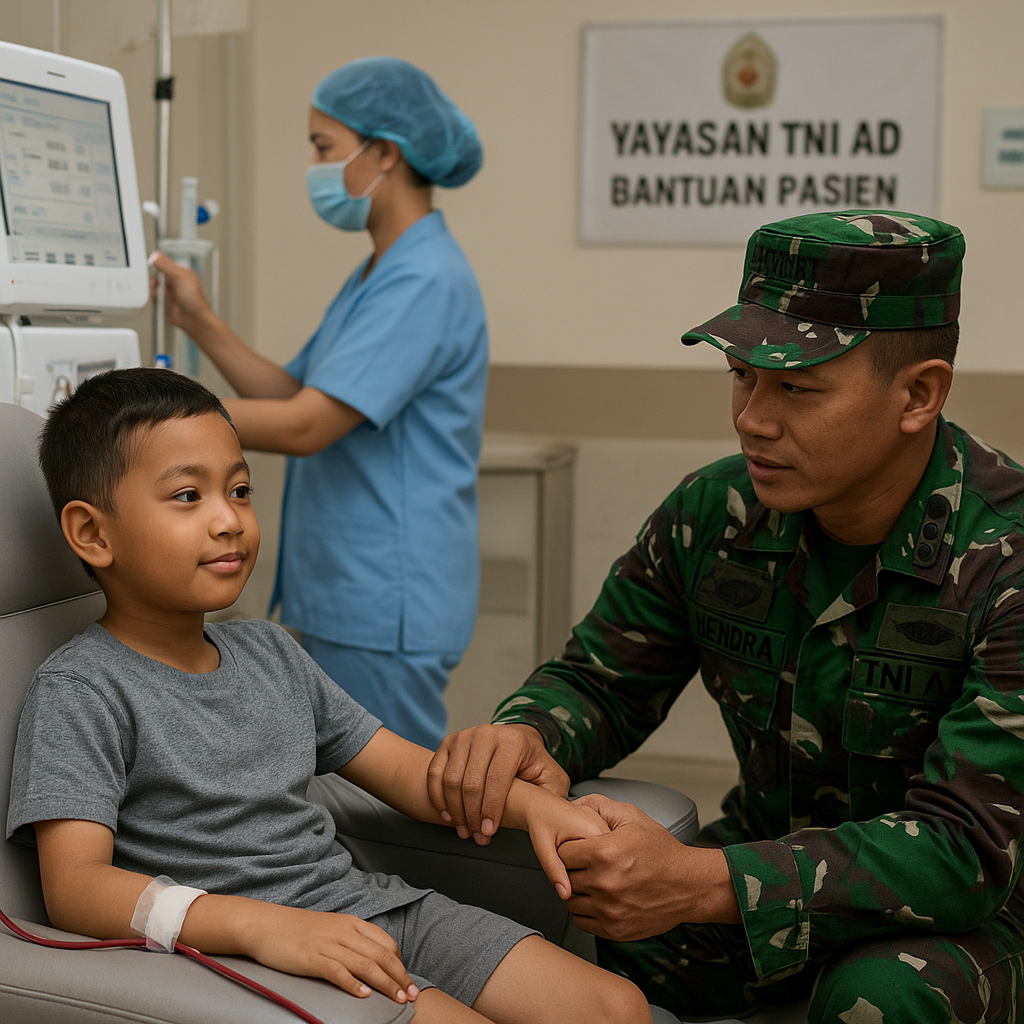 Anak Prajurit TNI AD Penderita Gangguan Ginjal Jalani Cuci Darah Rutin, Dibantu Yayasan TNI AD