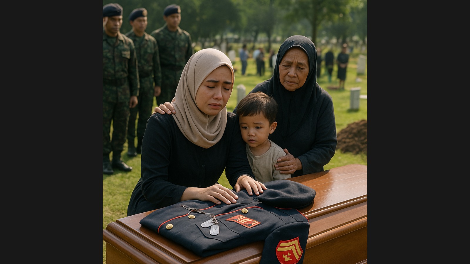 Praka Marinir Ari Kurniawan Dimakamkan, Tinggalkan Istri yang Tengah Hamil Tujuh Bulan