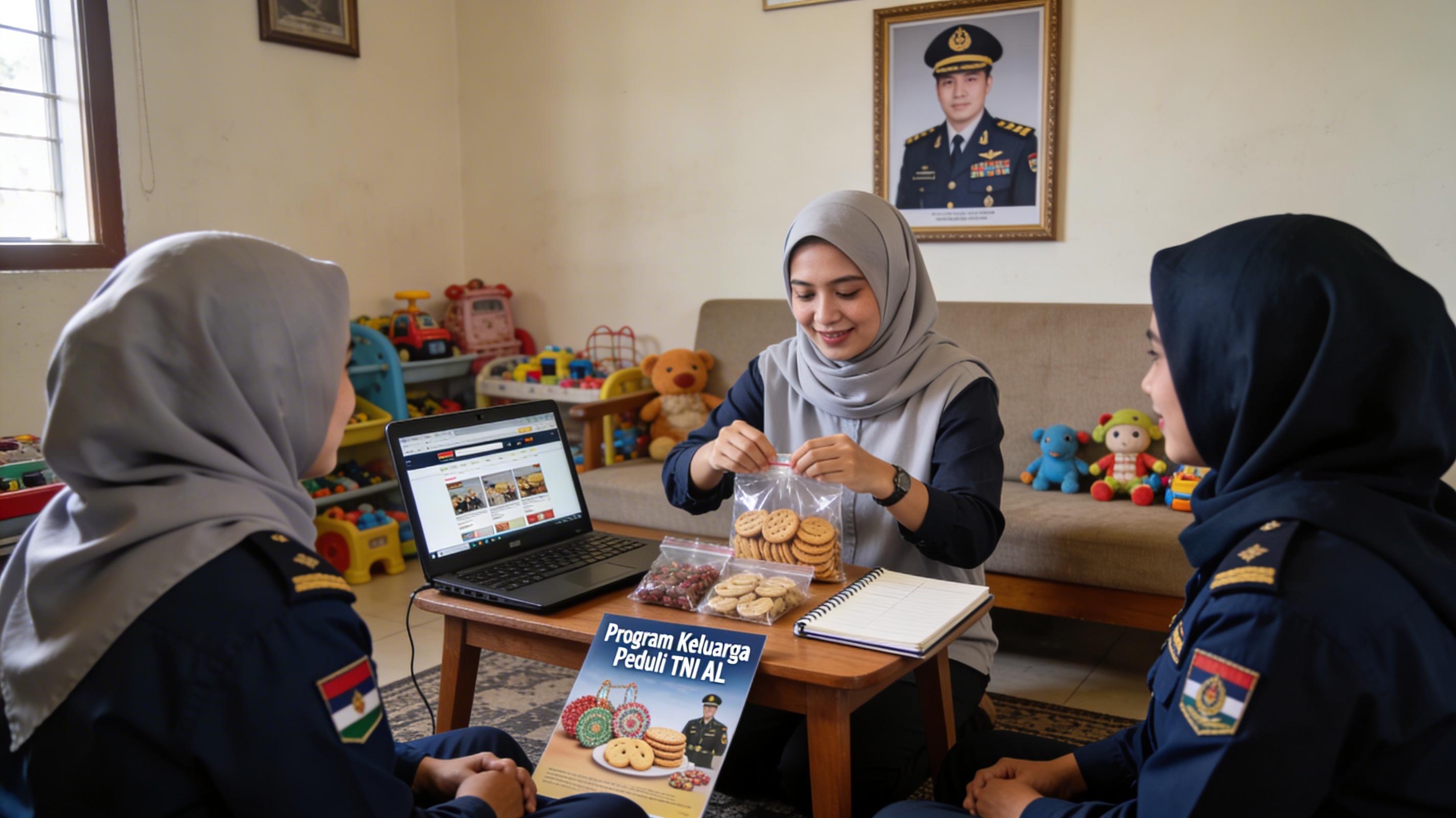 Program 'Keluarga Peduli' TNI AL Bantu Istri Prajurit Wirausaha dari Rumah, Ciptakan Kemandirian Ekonomi